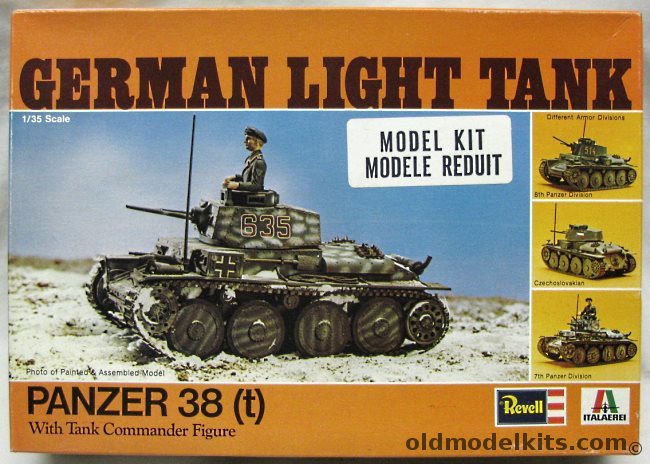 Revell 1/35 Panzer 38 (t) Tank - 8th Panzer Division / Czech / 7th Panzer Division, H2102 plastic model kit